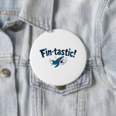 Fin-Tastic! Spaß für Hai-Liebhaber Button (Beispiel)