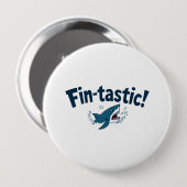 Fin-Tastic! Spaß für Hai-Liebhaber Button (Vorne & Hinten)