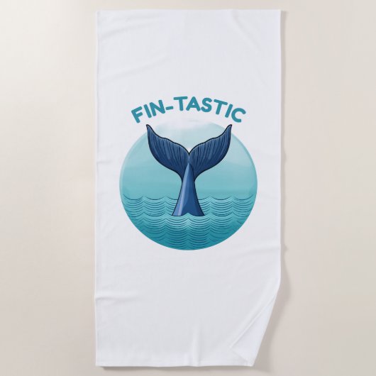 Fin-tastic Strandtuch (Vorderseite)
