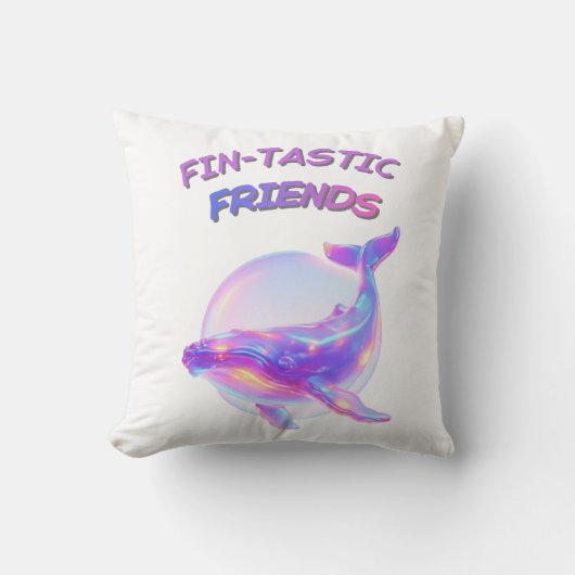 Fin‑tastische Freunde Kissen (Vorderseite)