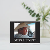 Final BUSH-HAT.Miss-Me-2ai Postkarte (Stehend Vorderseite)