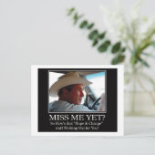 Final-BUSH-HAT.Miss-Meai Postkarte (Stehend Vorderseite)