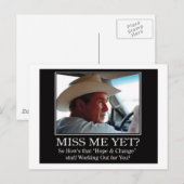 Final-BUSH-HAT.Miss-Meai Postkarte (Vorne/Hinten)