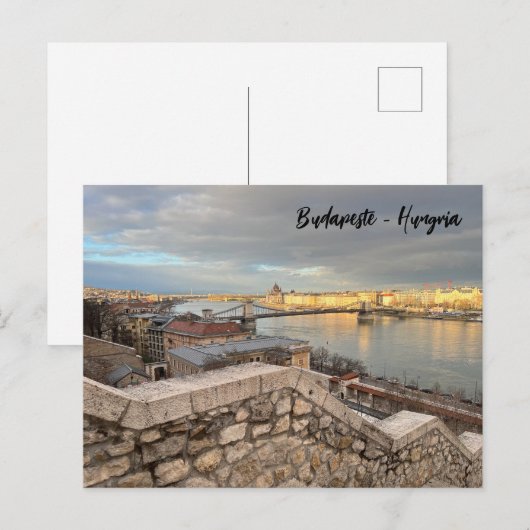 Final de trade em Budapeste - Ungarn Postkarte (Vorne/Hinten)