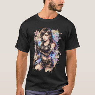 Final Fantasy VII Tifa Lockhart Wiedergeburt Präch T-Shirt