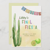 Final Fiesta Bachelorette Einladung (Vorne/Hinten)