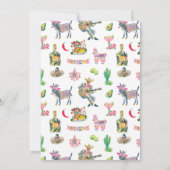 Final Fiesta Bachelorette Invitation Einladung (Rückseite)