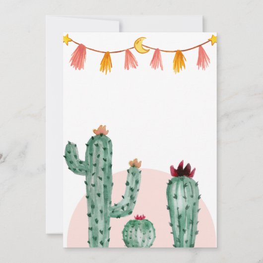 Final Fiesta Bridal/Junggeselinnen-Abschied Einlad Einladung (Rückseite)