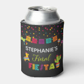 Final Fiesta Can Cooler - Schwarz Dosenkühler (Kanne Vorderseite)