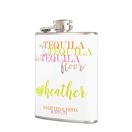 Final Fiesta Favor Tequila Junggeselinnen-Abschied Flachmann (Links)