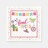 Final Fiesta Junggeselinnen-Abschied Napkin - WH Serviette (Vorderseite)