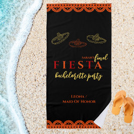 Final Fiesta Mexican Bachelorette Party  Strandtuch