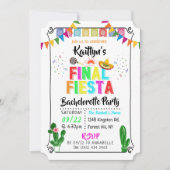 Final Fiesta Mexicana Bachelorette Party Einladung (Vorderseite)