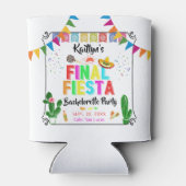 Final Fiesta Mexicana Bachelorette Party Favor Dosenkühler (Rückseite)