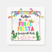 Final Fiesta Mexicana Bachelorette Party Serviette (Vorderseite)