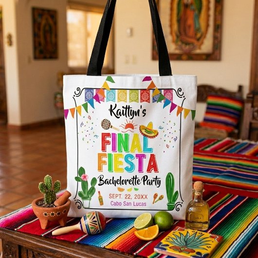 Final Fiesta Mexicana Bachelorette Party Tasche