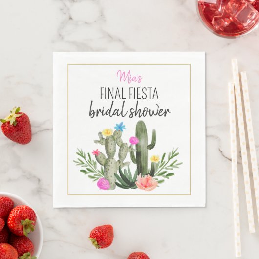 Final Fiesta Personalized Napkin Serviette (Beispiel)