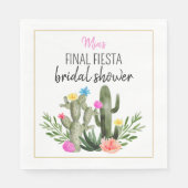 Final Fiesta Personalized Napkin Serviette (Vorderseite)