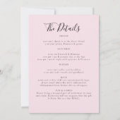 Final Flamingle Fun Junggeselinnen-Abschied Itiner Einladung (Rückseite)