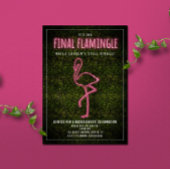 Final Flamingle Junggeselinnen-Abschied Weekend Einladung