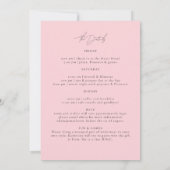 Final Flamingle Niedlich Funny Bachelorette Itiner Einladung (Rückseite)