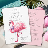 Final Flamingle Niedlich Funny Bachelorette Itiner Einladung