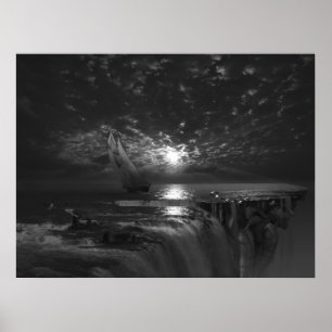 Final Frontier Voyager, surreale Kunst Poster