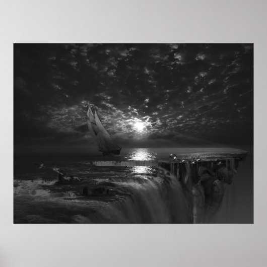 Final Frontier Voyager, surreale Kunst Poster (Vorne)