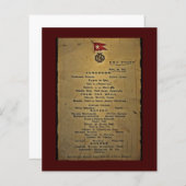 Final Menu RMS Titanic (Vorne/Hinten)