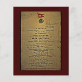Final Menu RMS Titanic (Vorderseite)