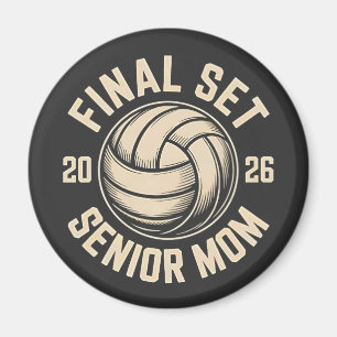 Final Set Senior Mama 2026 Abschluss Volleyball Magnet