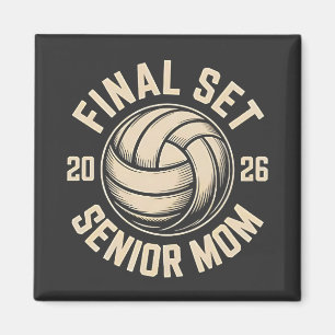 Final Set Senior Mama 2026 Abschluss Volleyball Magnet