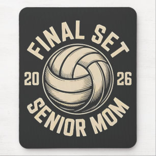 Final Set Senior Mama 2026 Abschluss Volleyball Mousepad