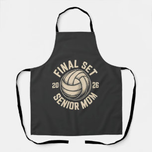 Final Set Senior Mama 2026 Abschluss Volleyball Schürze