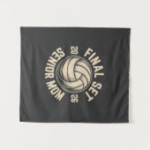 Final Set Senior Mama 2026 Abschluss Volleyball Wandteppich (Vorderseite (Horizontal))