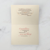 Final Vows Nun Gratulationen an Red Candle Karte (Innenseite)