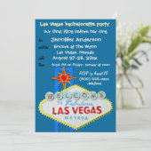 Finale Flug in Las Vegas für sie Einladung (Stehend Vorderseite)