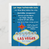 Finale Flug in Las Vegas für sie Einladung (Vorne/Hinten)