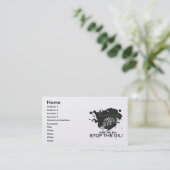 FINALFISHY2, Name, Adresse 1, Adresse 2, Kontakt.. Visitenkarte (Stehend Vorderseite)