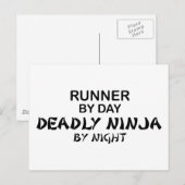 Finalist Deadly Ninja nach Nacht Postkarte (Vorne/Hinten)