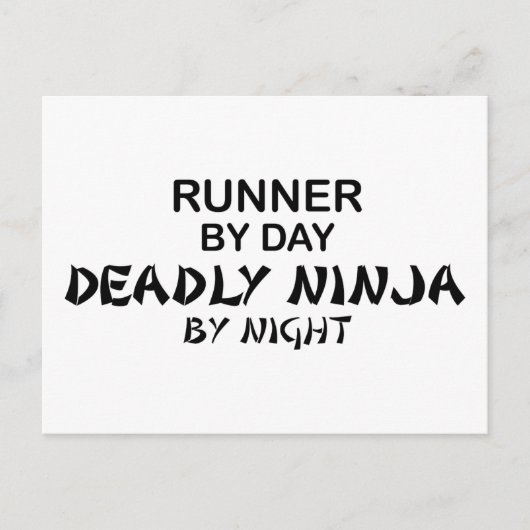 Finalist Deadly Ninja nach Nacht Postkarte (Vorderseite)