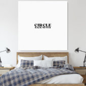 Finality in Print | Circle Back Never Gallery  Leinwanddruck (Insitu (Schlafzimmer))