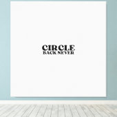 Finality in Print | Circle Back Never Gallery  Leinwanddruck (Insitu (Holzboden))