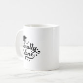 Finally Done Graduation Script Star Design Kaffeetasse (Vorderseite Links)