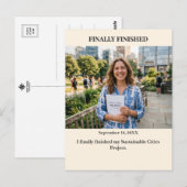 Finally Finished Custom Photo Postcard Postkarte (Vorne/Hinten)