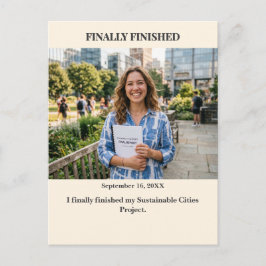 Finally Finished Custom Photo Postcard Postkarte