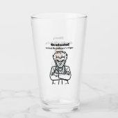 Finally Graduated Mug: Transparent Glass, Humorous Glas (Vorderseite)