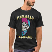 Finally graduated Skull graduation T-Shirt (Vorderseite)