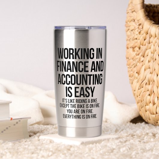 Finance and accounting thermobecher (Wohnzimmer (gedreht))