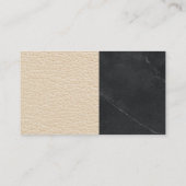 Finance Bar Graph | Marmor | Leder Visitenkarte (Rückseite)